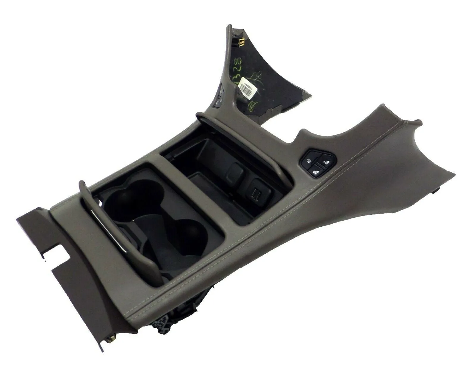 23239542 Floor Center Console Cup Holder Cocoa Dark Leather Heated Cooled Seat