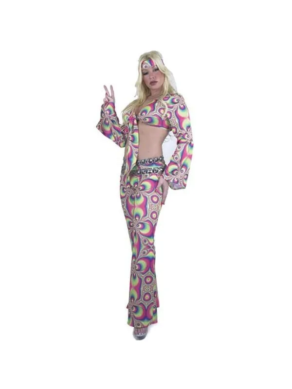 Adult 60's Psychedelic Hippie Costume