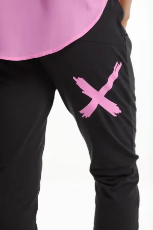 Apartment Pants Black / Lollipop Pink X