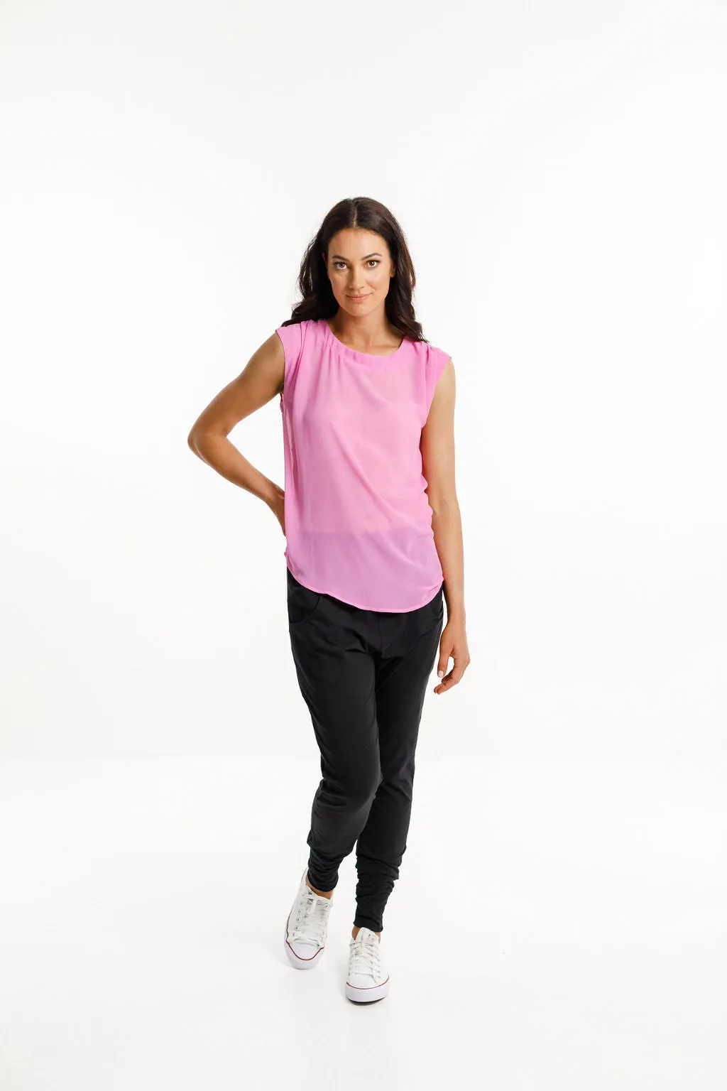 Apartment Pants Black / Lollipop Pink X