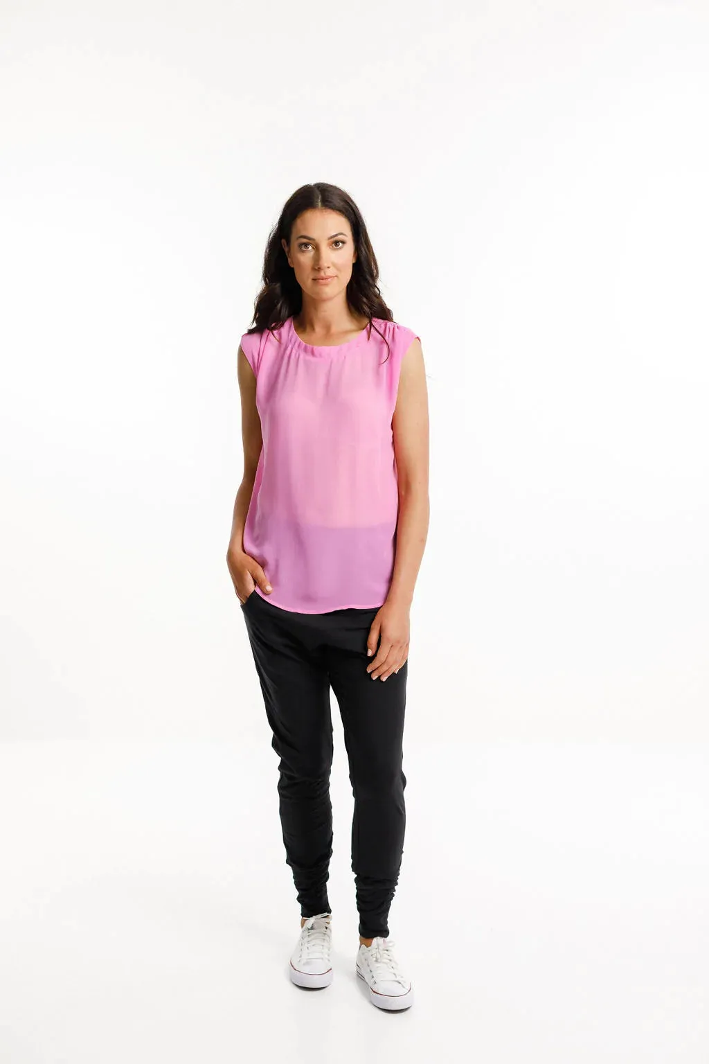 Apartment Pants Black / Lollipop Pink X