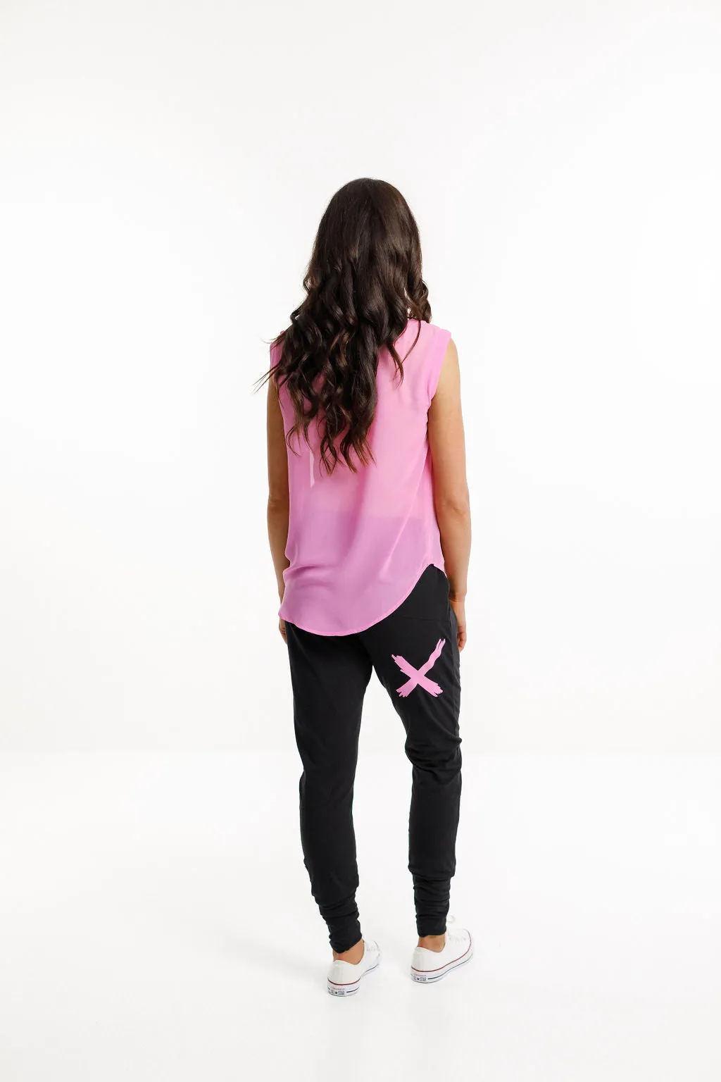 Apartment Pants Black / Lollipop Pink X