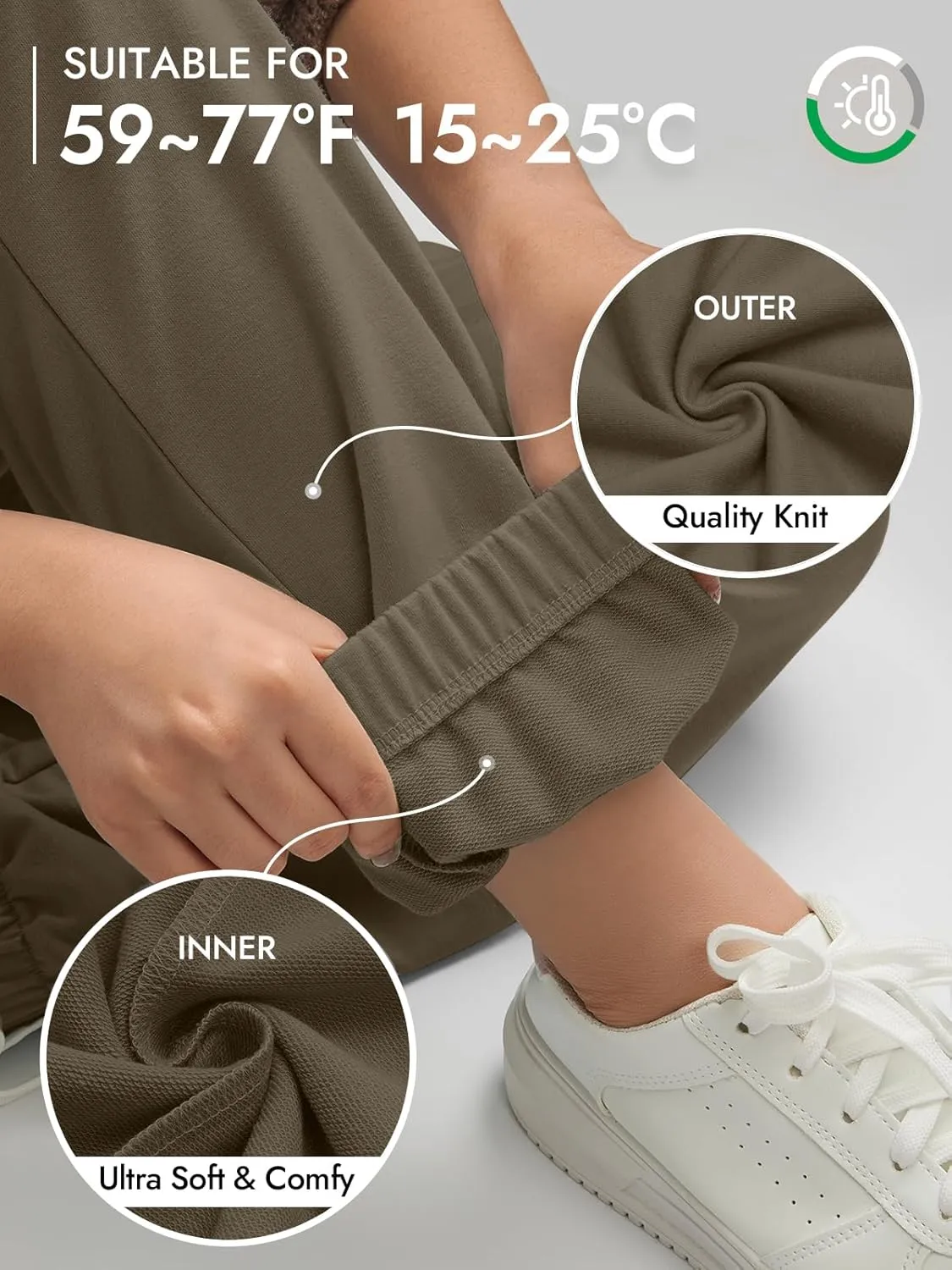 ATHMILE Sweatpants Women Baggy Lounge Pants Workout Gym Active High Waisted Comfy Joggers for Women