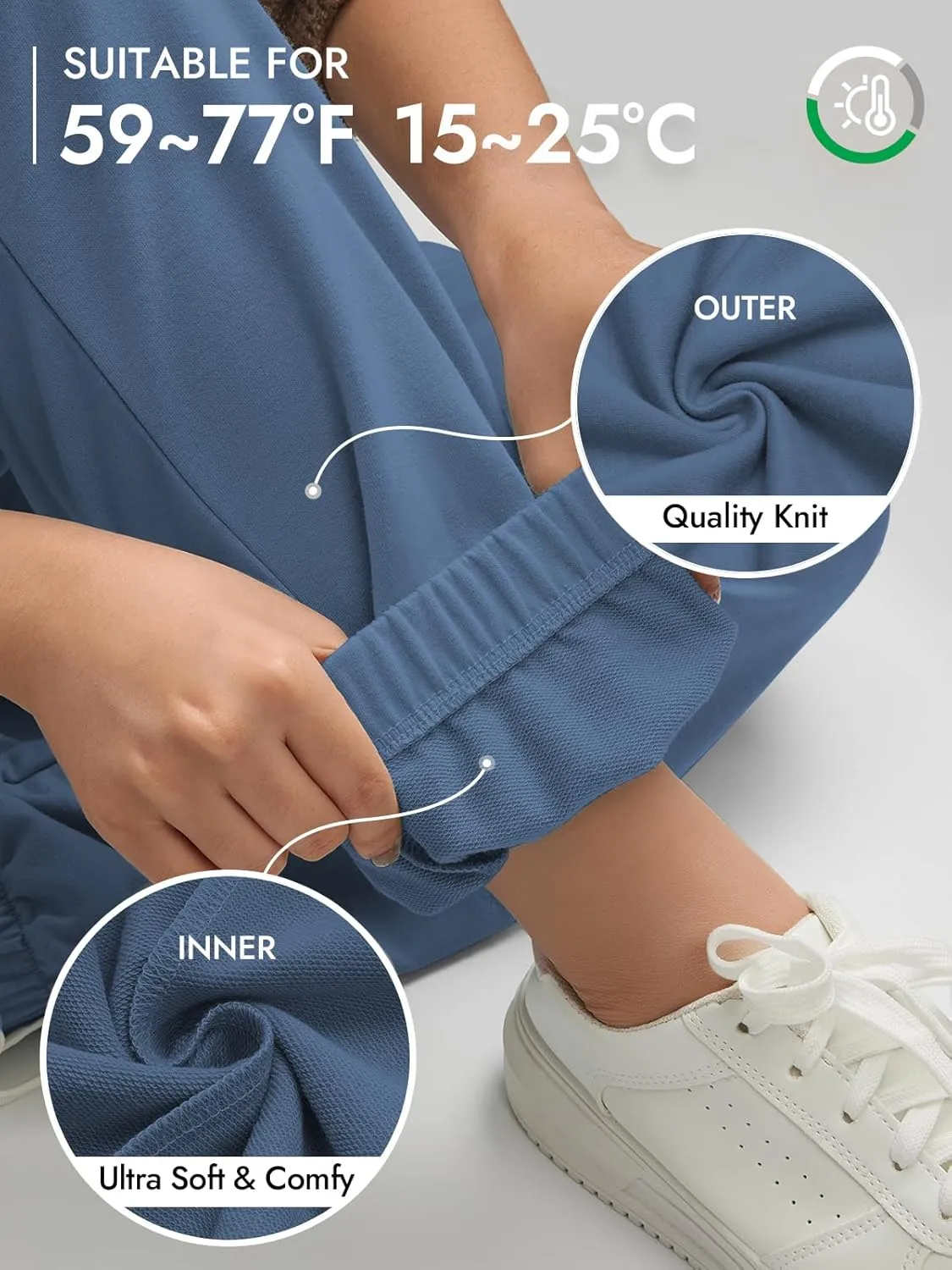 ATHMILE Sweatpants Women Baggy Lounge Pants Workout Gym Active High Waisted Comfy Joggers for Women