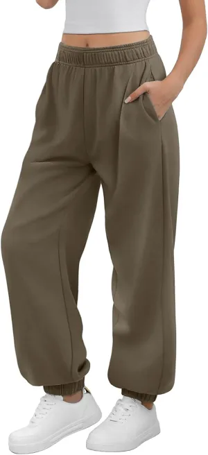 ATHMILE Sweatpants Women Baggy Lounge Pants Workout Gym Active High Waisted Comfy Joggers for Women