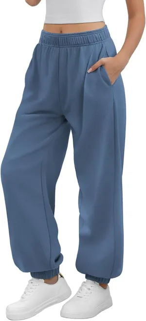 ATHMILE Sweatpants Women Baggy Lounge Pants Workout Gym Active High Waisted Comfy Joggers for Women