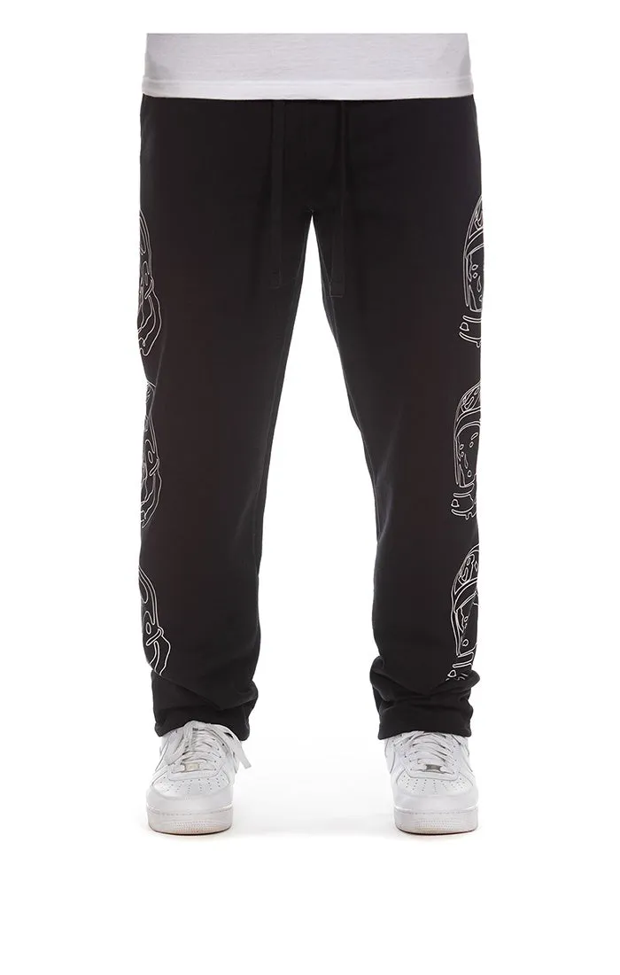 BBC Black BB Helmet Line Sweat Pants (841-8108)