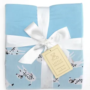 Beautifully Bold Blue Dalmatians - Bamboo Blankets