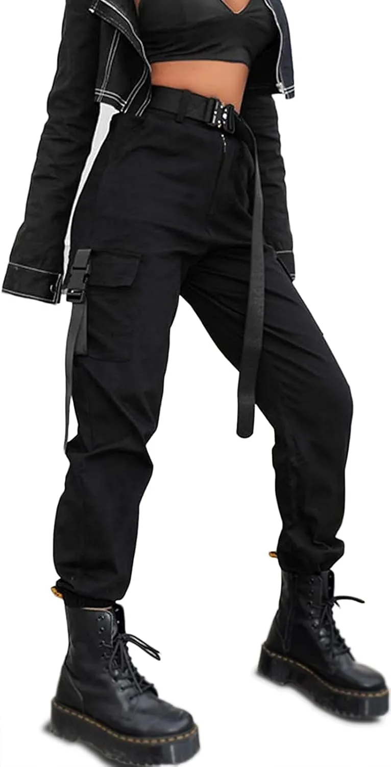 BEJONS Womens Relaxed Fit All Day High Waist Cargo Pants