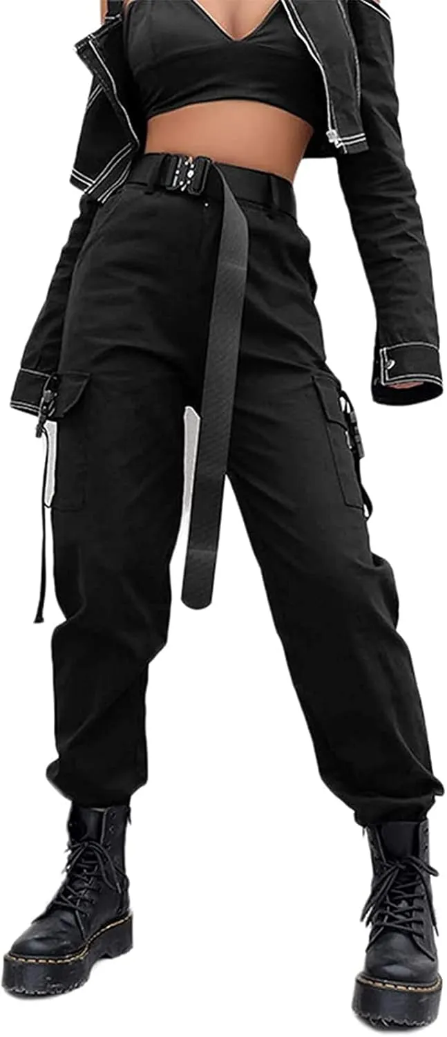 BEJONS Womens Relaxed Fit All Day High Waist Cargo Pants