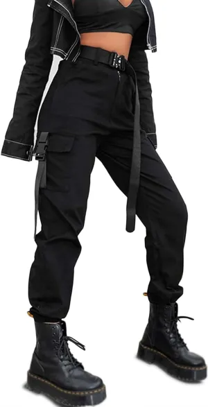 BEJONS Womens Relaxed Fit All Day High Waist Cargo Pants