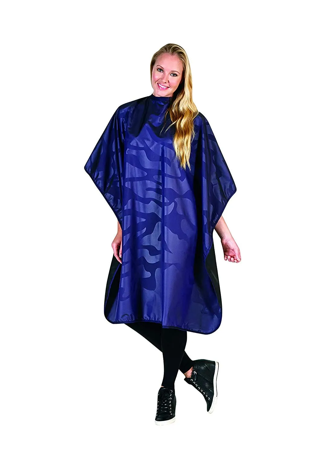 Betty Dain Bleach-proof All Purpose Styling Cape, Material Defends Against Bleach Stains, Color Proof, Chemical Proof, Waterproof, Lightweight Embossed Nylon, Purple