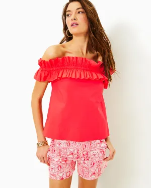 Brennalee Off The Shoulder Ruffle Top