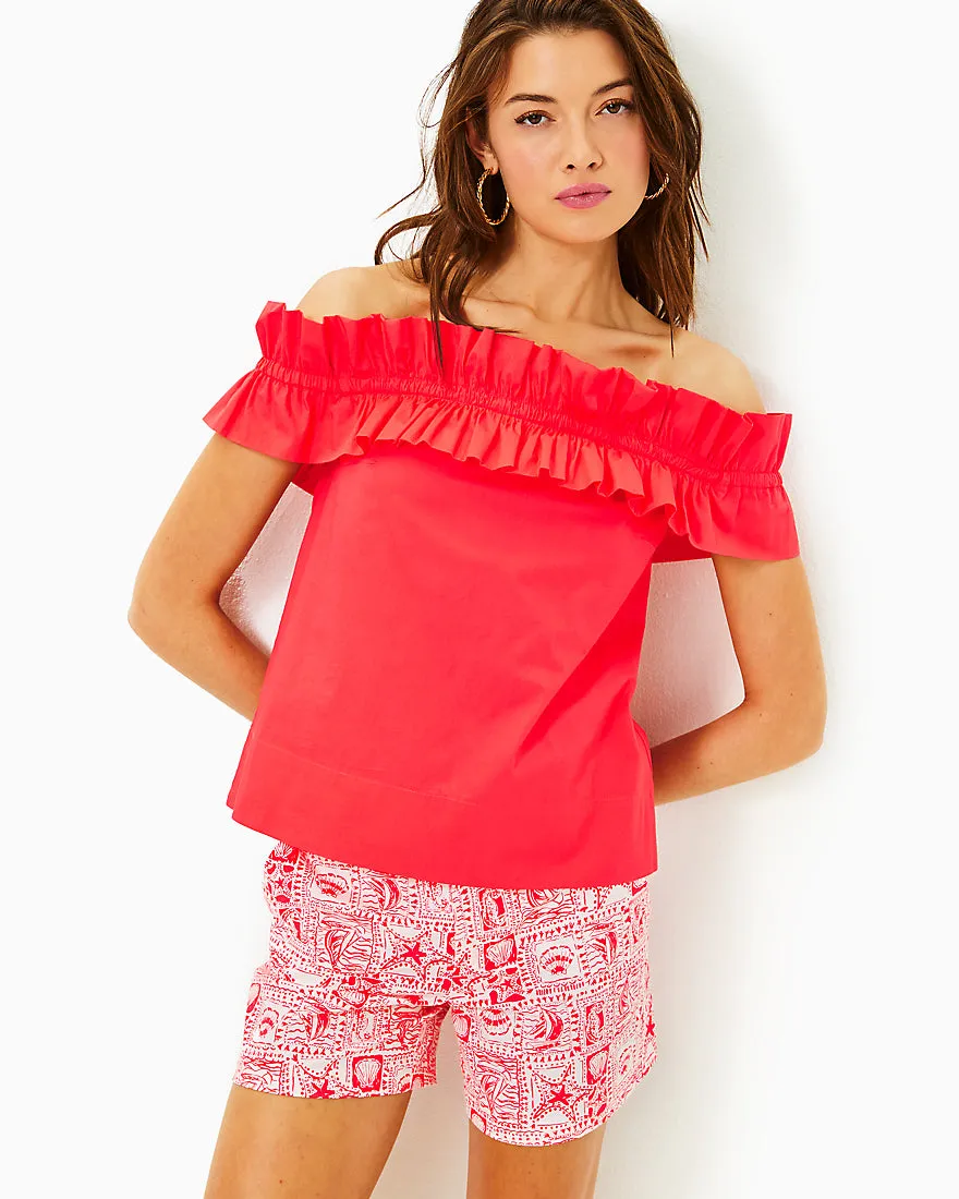 Brennalee Off The Shoulder Ruffle Top