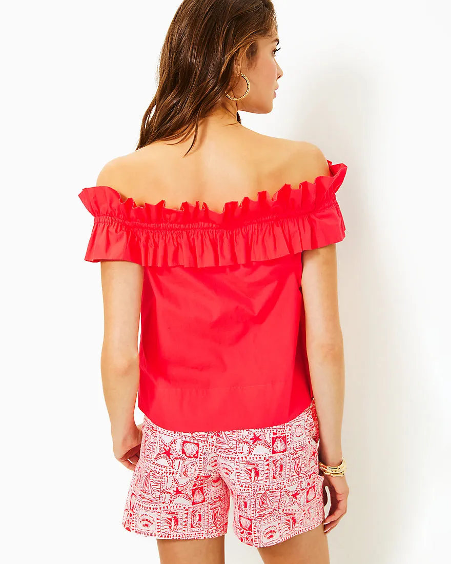 Brennalee Off The Shoulder Ruffle Top