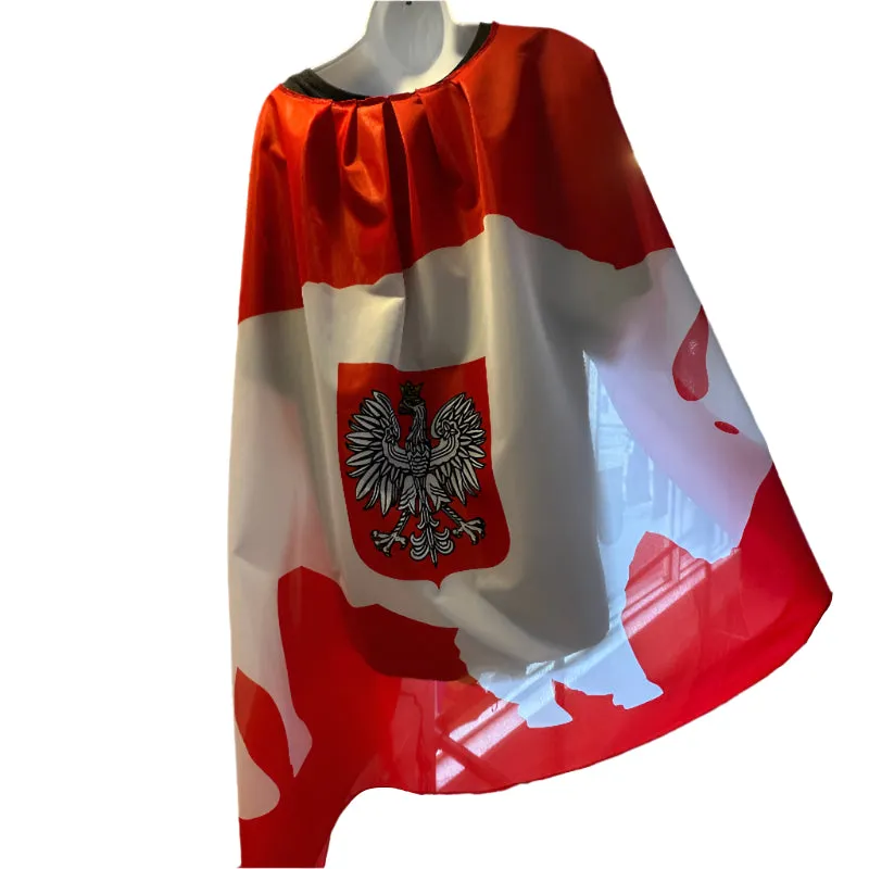 Buffalo Poland with Eagle Polyester Cape - Made in USA