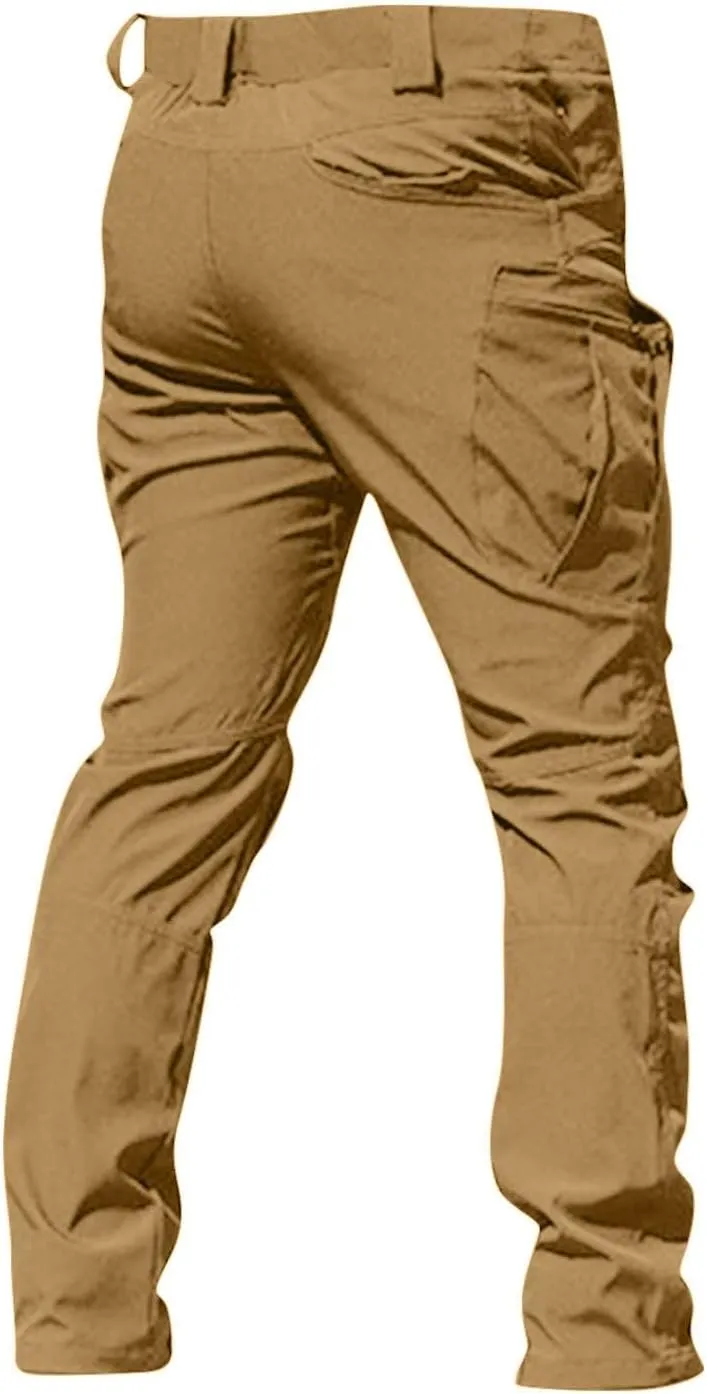 Cargo Pants for Men Water Resistant Ripstop Camo Hiking Pants Multi Pocket Outdoor Carpenter Relaxed Fit Work Pant