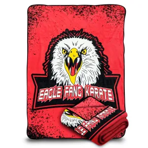 Cobra Kai Eagle Fang Fleece Softest Comfy Throw Blanket for Adults & Kids| Measures 60 x 50 Inches
