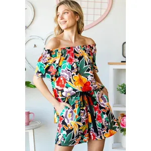 Cotton Bleu by Nu Label Floral Off-Shoulder Top