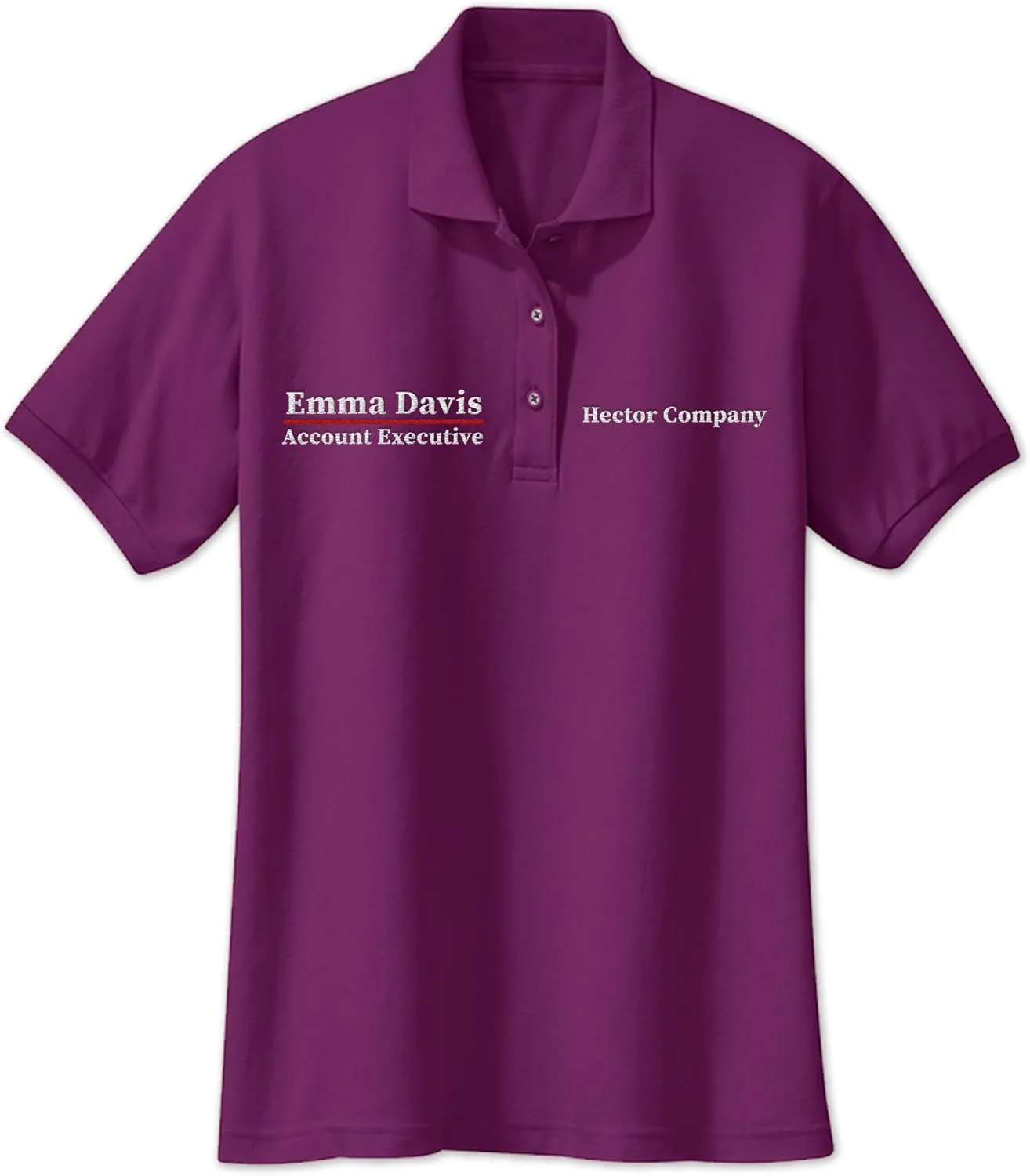 Custom Embroidered Polo Shirts for Women Personalized Add Your Name Text Polo Shirts for Ladies