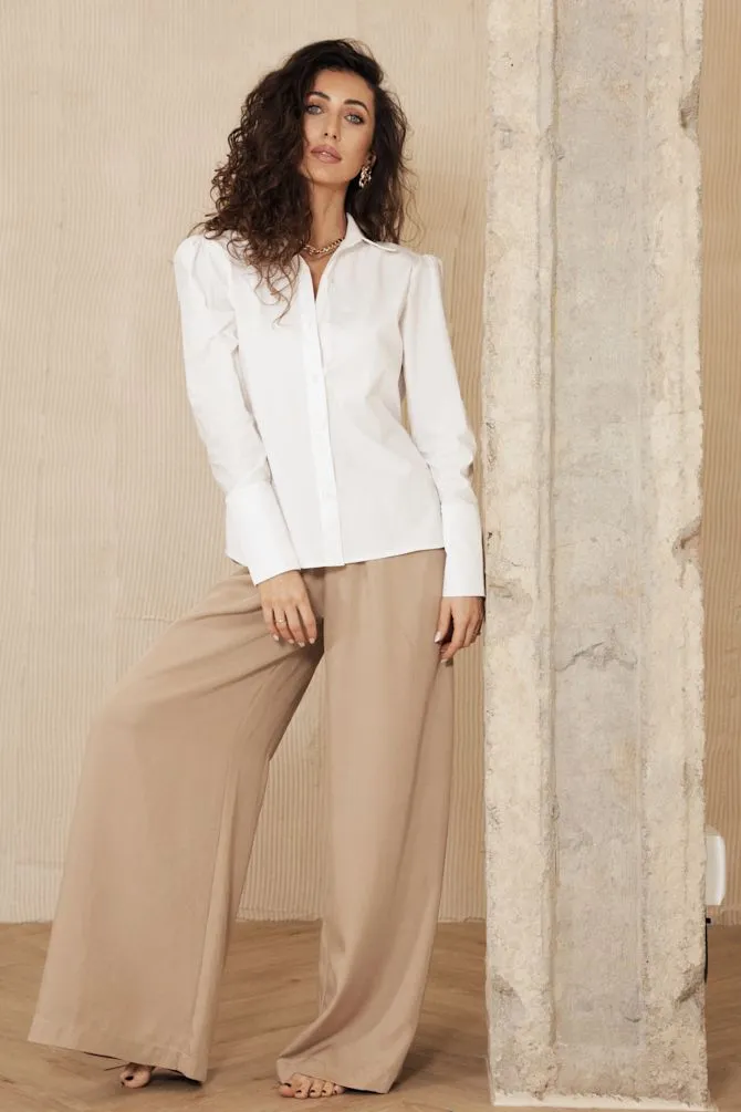 Elia Button-Up Shirt White