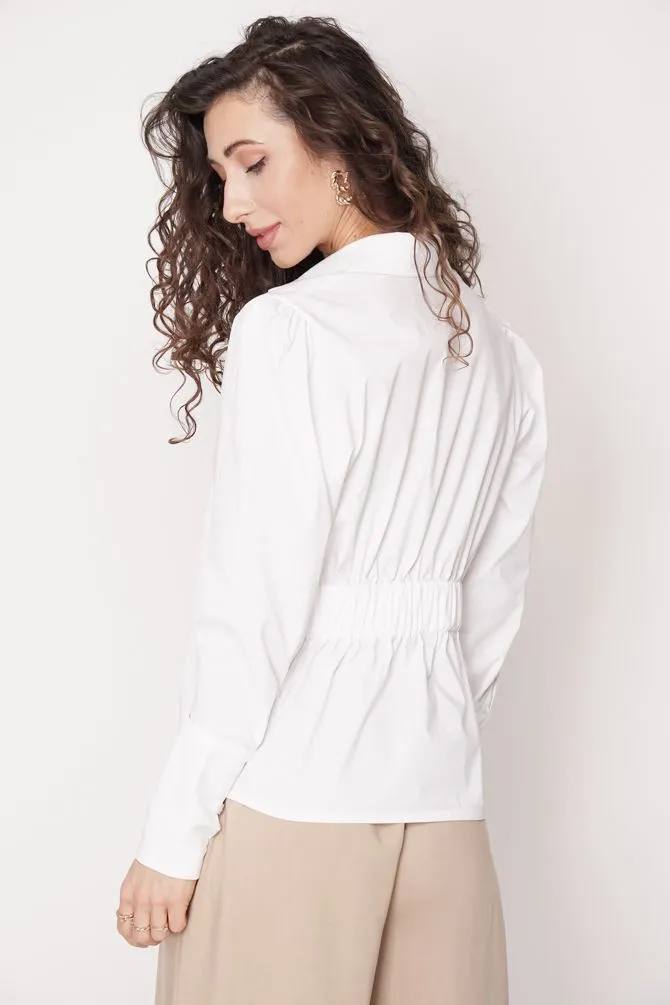 Elia Button-Up Shirt White