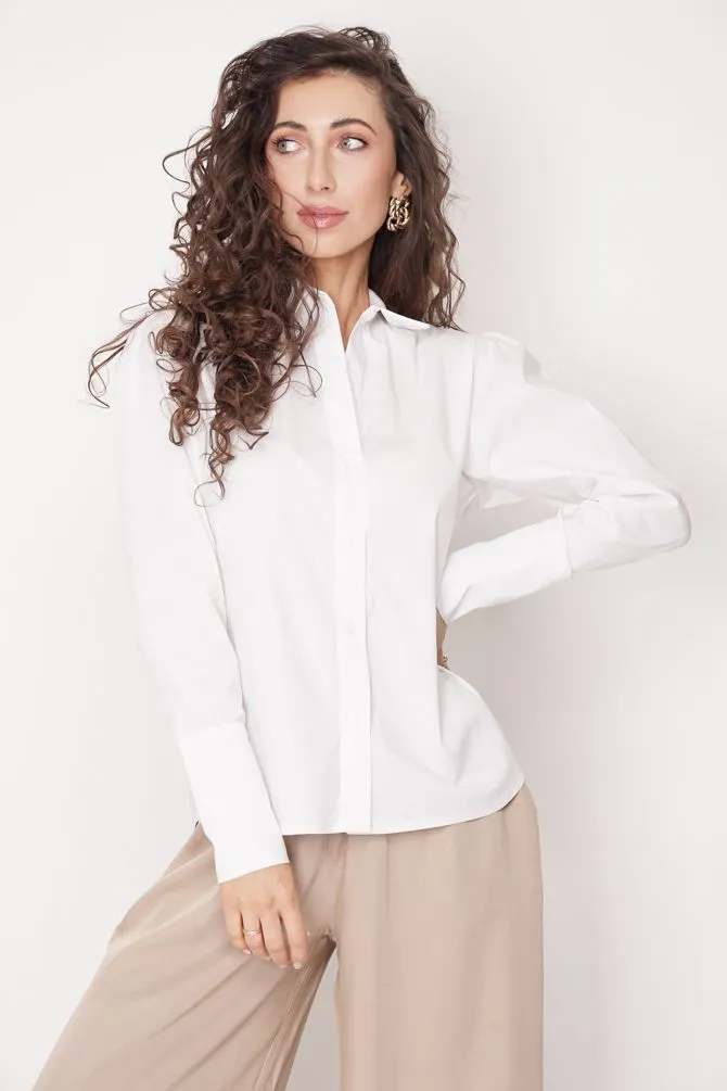 Elia Button-Up Shirt White
