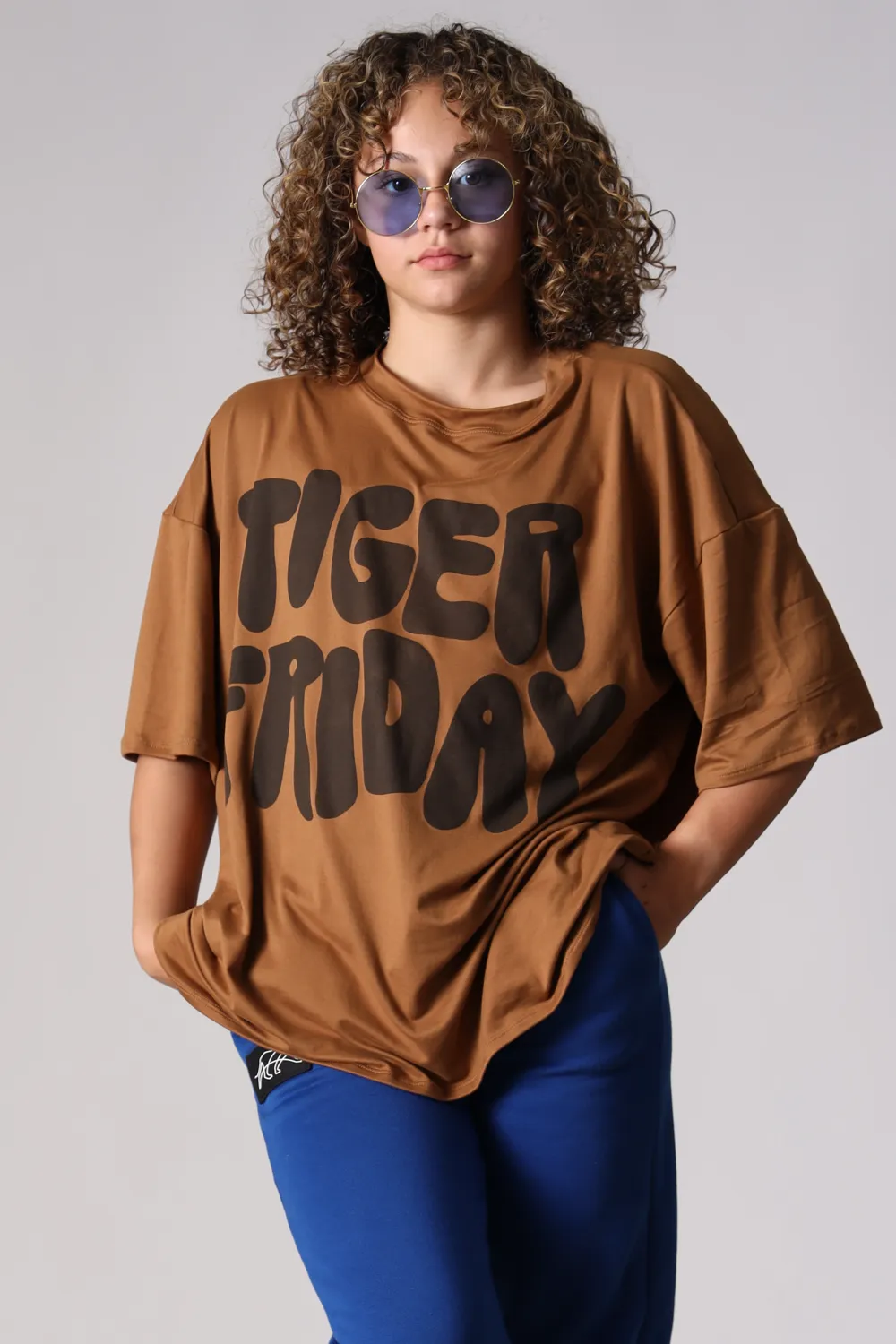 Graffiti Oversized T-Shirt - Toast