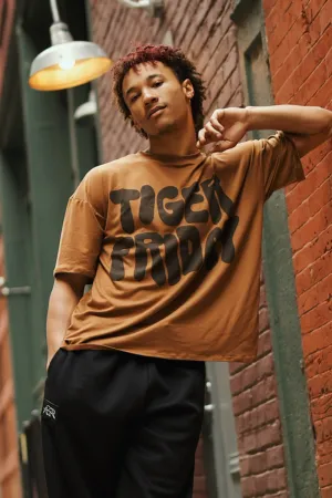 Graffiti Oversized T-Shirt - Toast