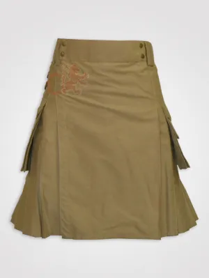 Khaki Working Utility kilt