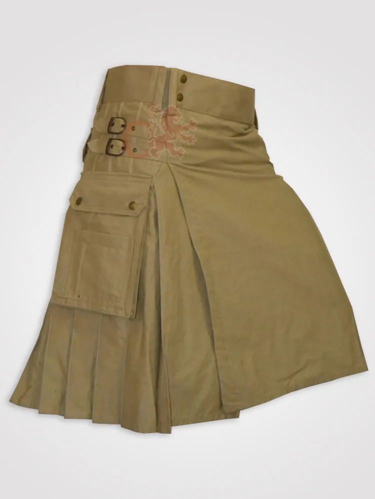 Khaki Working Utility kilt
