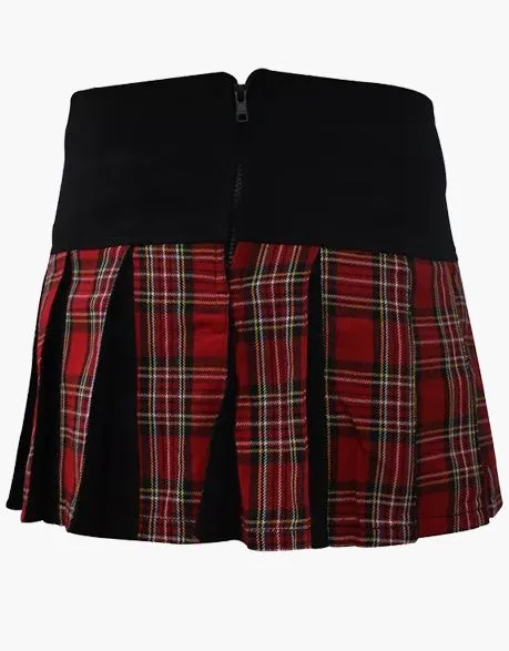 LADIES ROYAL STEWART PLEATED MINI HYBRID KILT