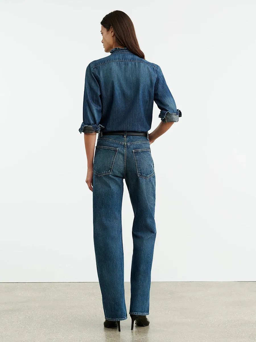 Lydia Denim Shirt in Classic Wash