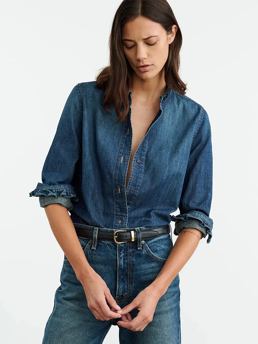 Lydia Denim Shirt in Classic Wash