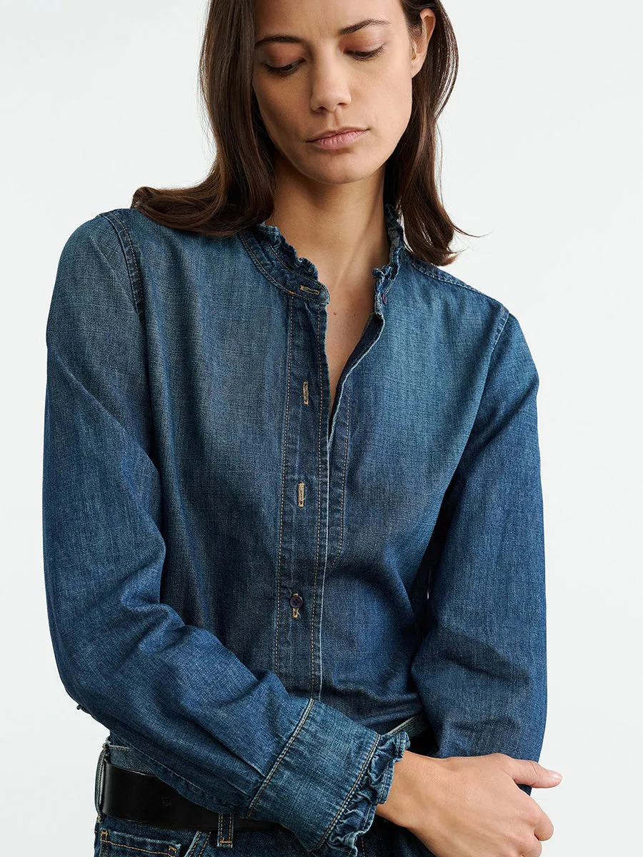 Lydia Denim Shirt in Classic Wash