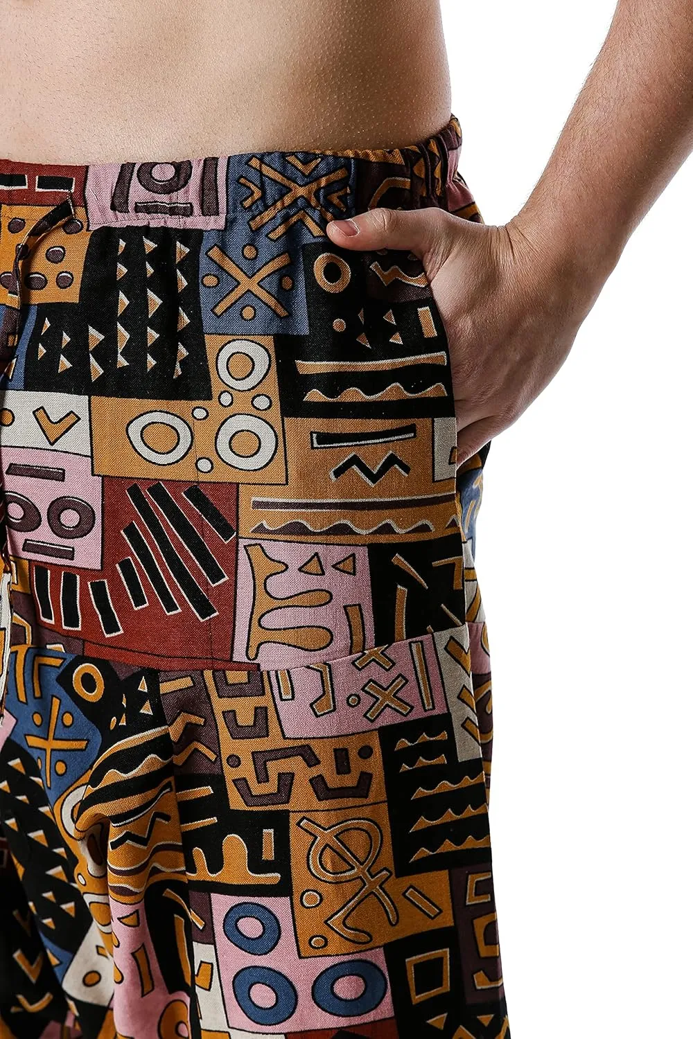 Men Women Cotton Baggy Hippie Yoga Harem Pants Funky Printed Plus Size Trousers