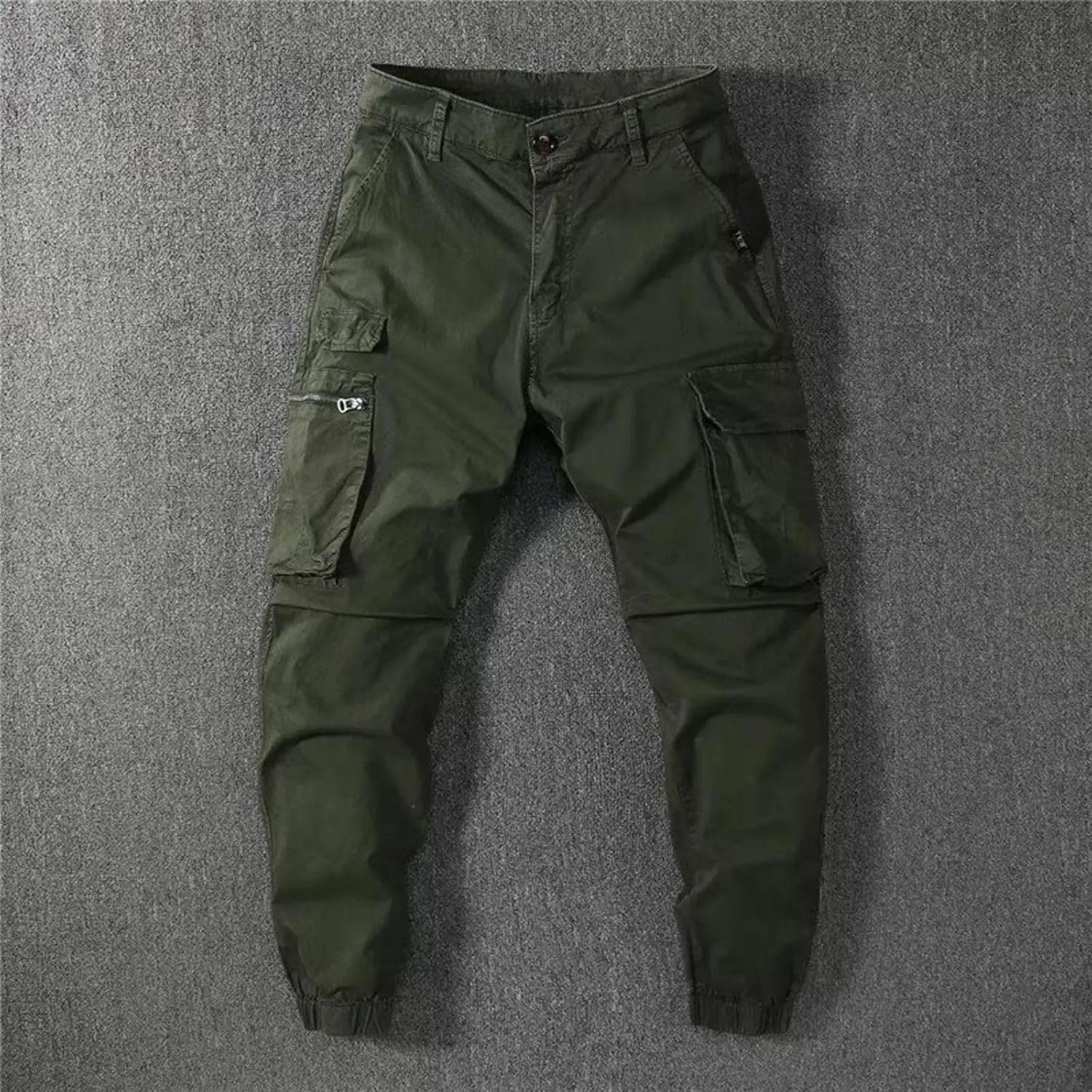 Men's Casual Cargo Pants Slim Fit Stretch Tactical Outdoor Joggers Lightweight Work Hiking Military Sweatpants with Pocket