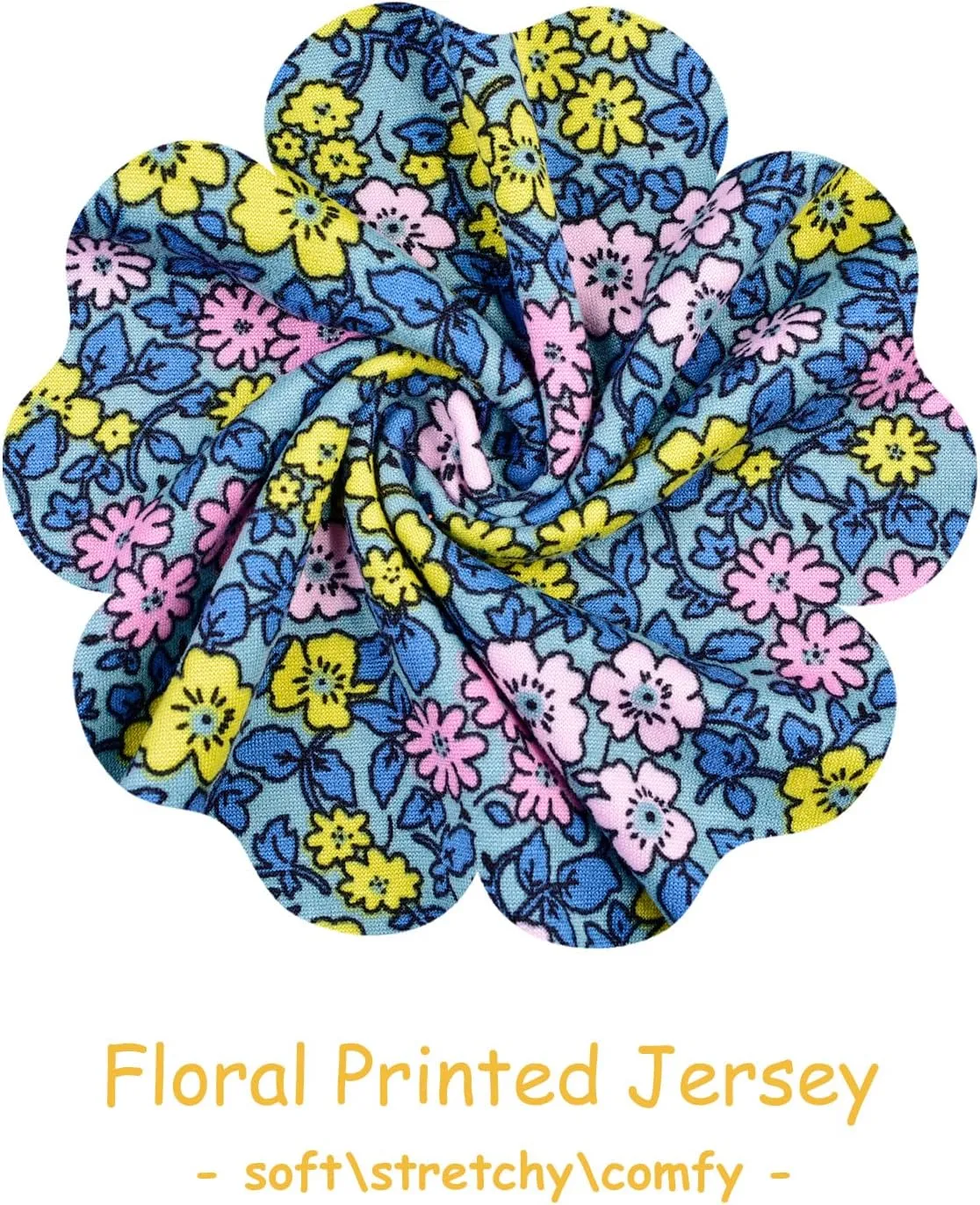 Mock Turtleneck Short Sleeve Tops for Women, Mock Neck Fitted T-Shirt Flowey Print Baselayer Office Tee