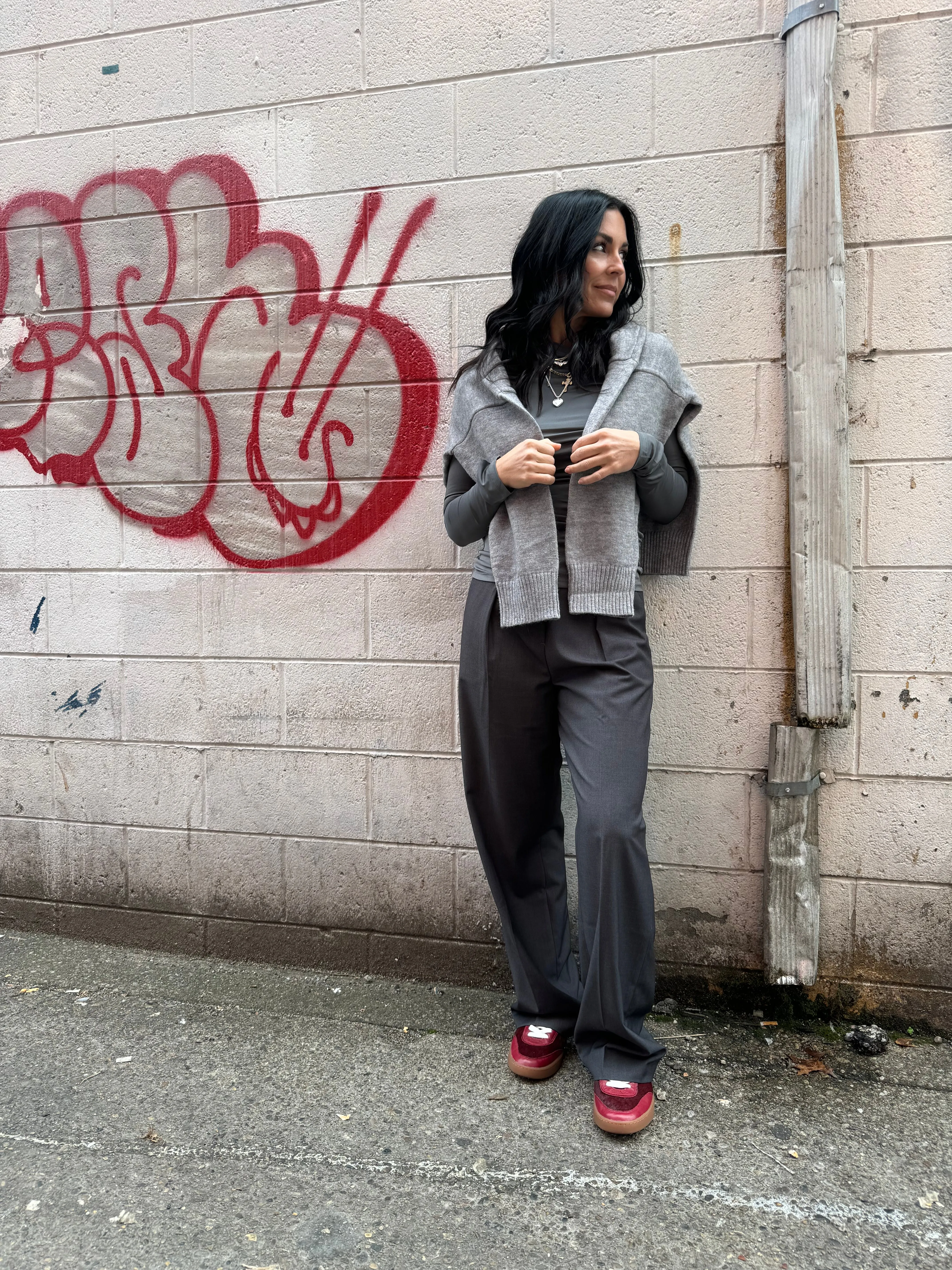 NIA SLY PANT X CHARCOAL
