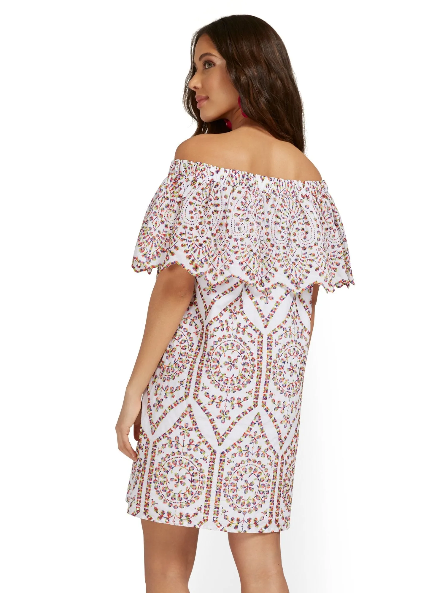 Off-The-Shoulder Ruffle Dress