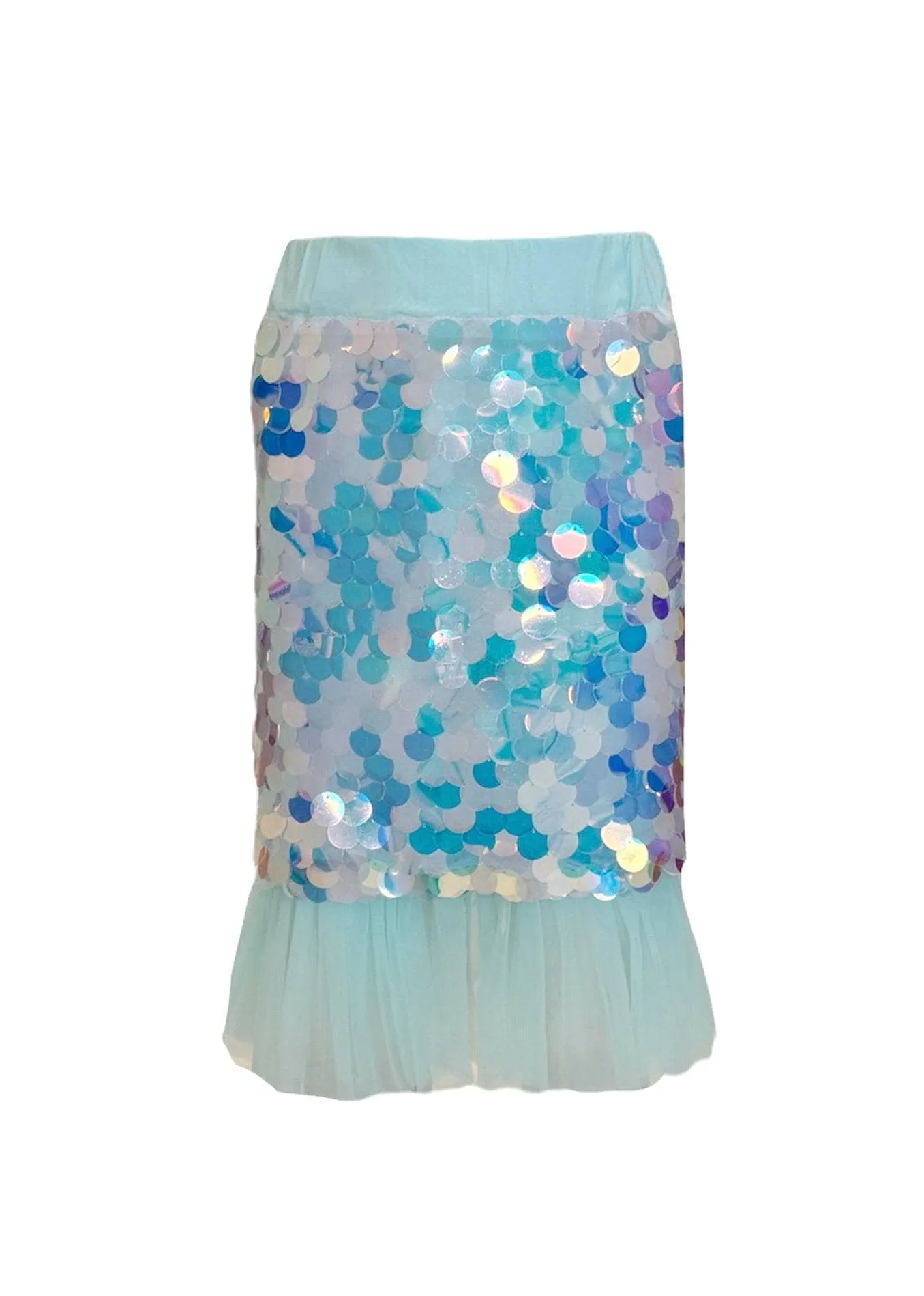 Paillette Ruffle Mermaid Coverup