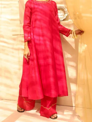 Pink Cotton Viscose Silk 2 Piece Stitched - ALCR-2PS-LKS-1021