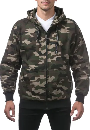 Pro Club Men's Heavyweight Full Zip Fleece Hoodie