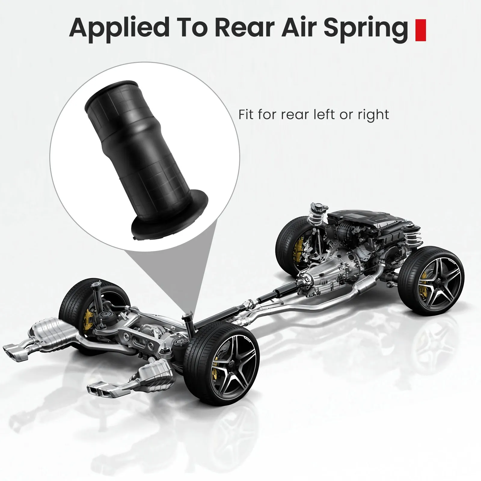 Rear Air Suspension Spring Bag Compatible with 1994-2002 Land Rover Range Rover 2 (P38) Car Air Struts RKB101460P, ANR4685, RKB101460