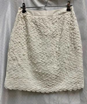 Reiss Size 6 Cream Skirt (Mermaid scolloped)