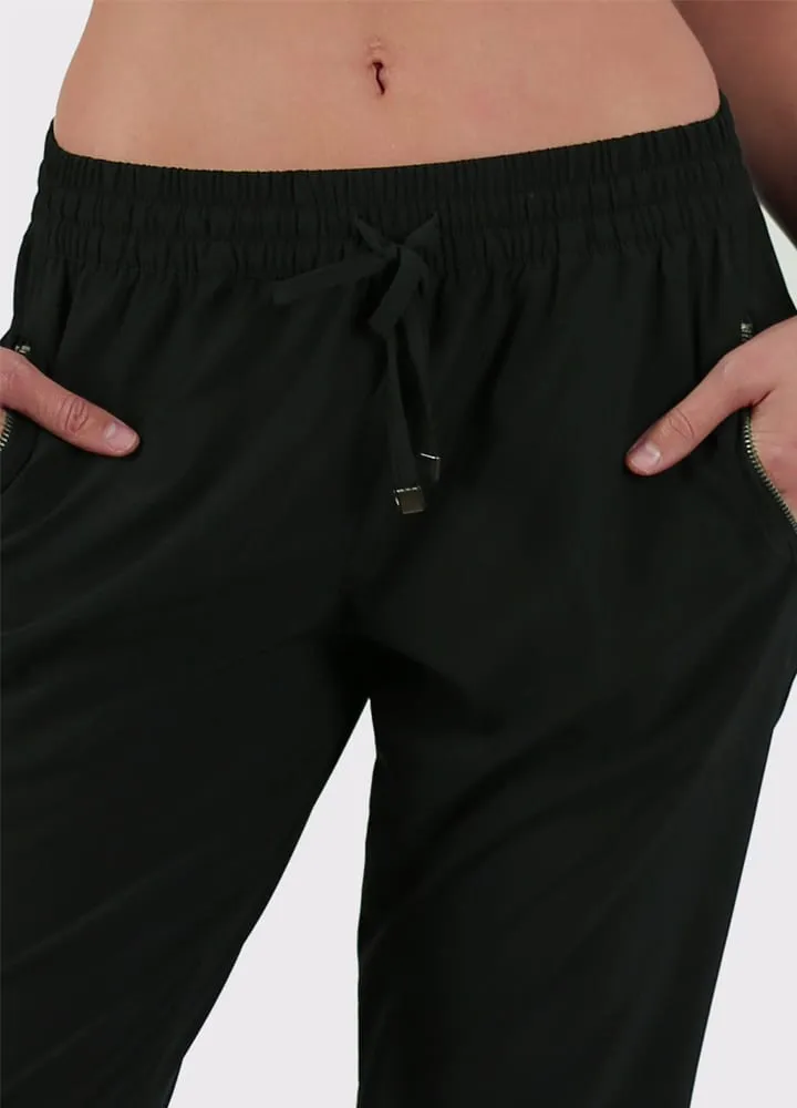 Relaxed Zip Track Pants for Women