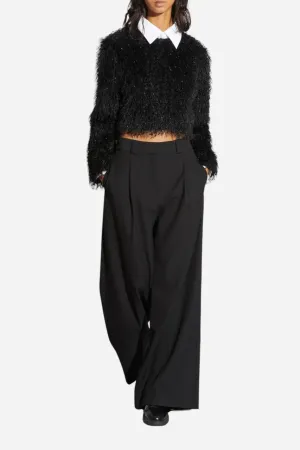 Saint Art Tiffany Mid-Waisted Wideleg Trouser Black