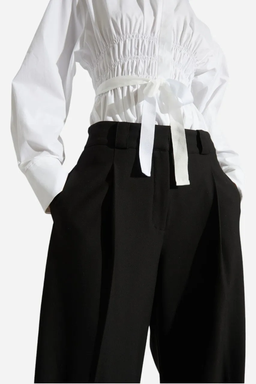 Saint Art Tiffany Mid-Waisted Wideleg Trouser Black