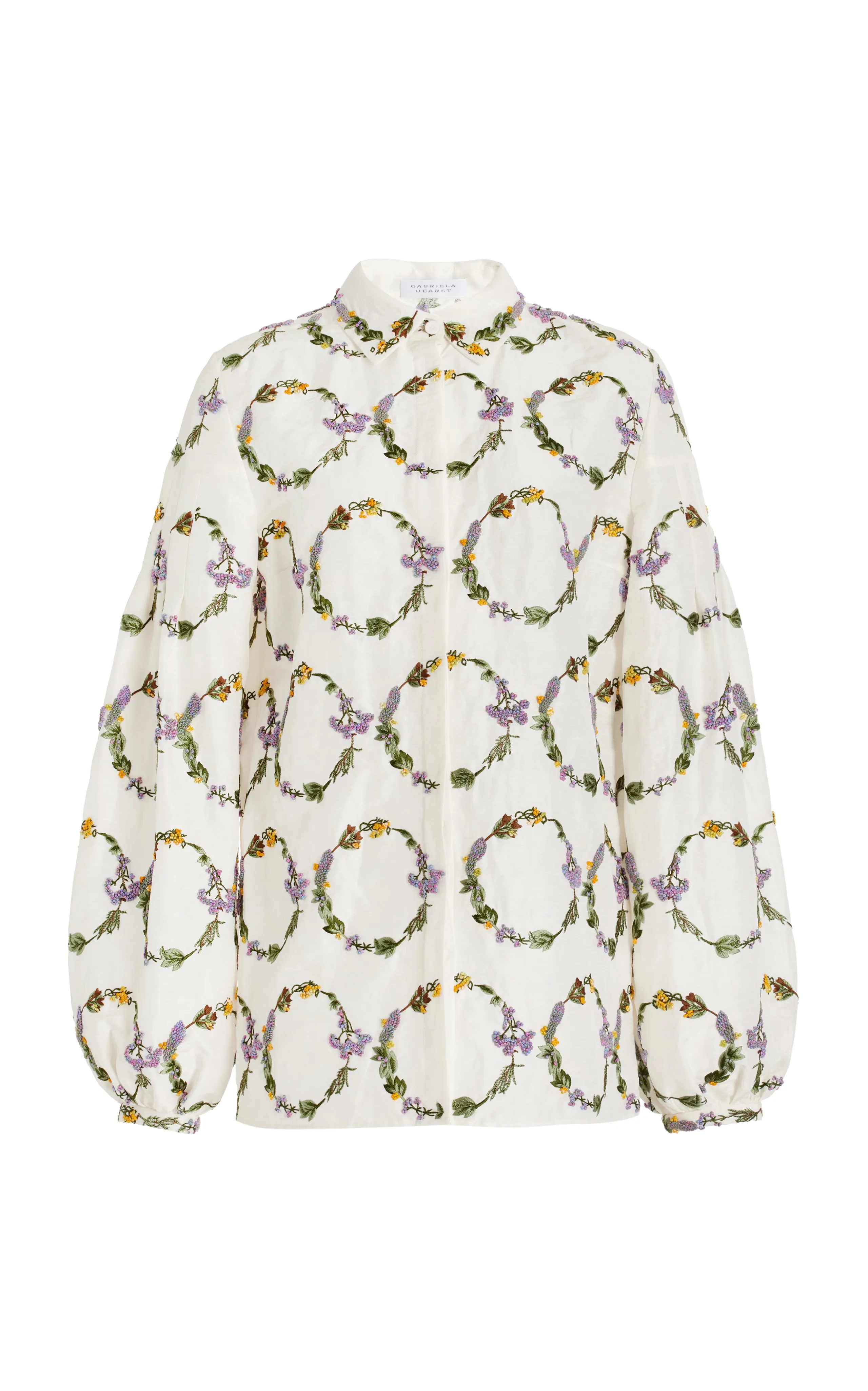 Selene Shirt in Ivory Silk