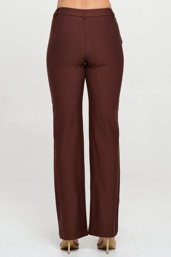 Straight Leg Ponte Pants
